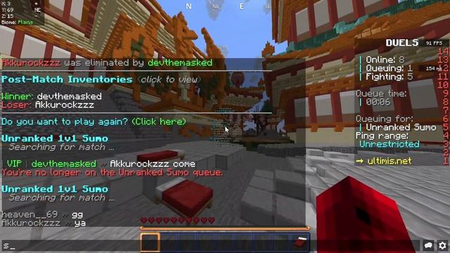 Poor person got destroyed in minecraft sumo смотреть онлайн