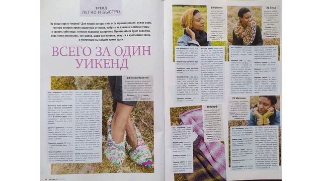 Обзор журнала по вязанию VERENA 4/2020//Зимние хиты