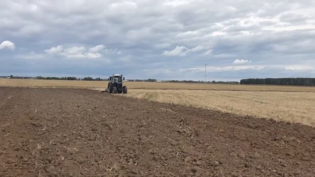 Пахота 2018. Мтз1221+ПБС-4м