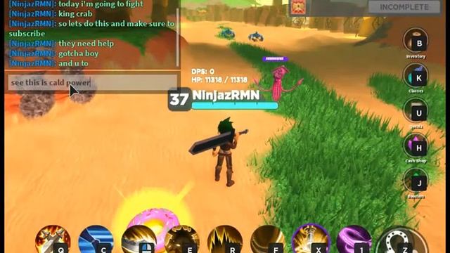 Fighting King Crab Dungeon In Roblox World//Zero-Dungeon Gamplay смотреть онлайн