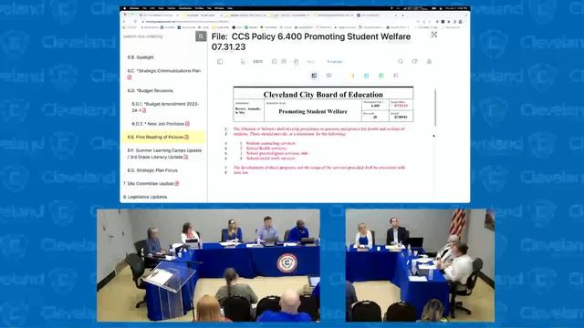 CCS Board Meeting - Thursday, June 1, 2023 смотреть онлайн