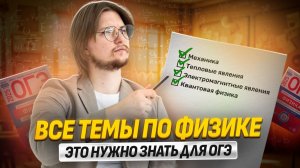 ВСЕ ТЕМЫ ФИЗИКИ для ОГЭ 2025