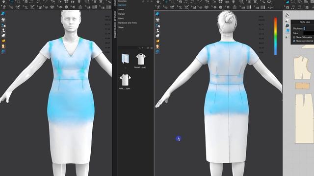 Анализ автоматической градации в Clo3d смотреть онлайн