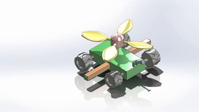 Robot Car motion rendering - SolidWorks смотреть онлайн