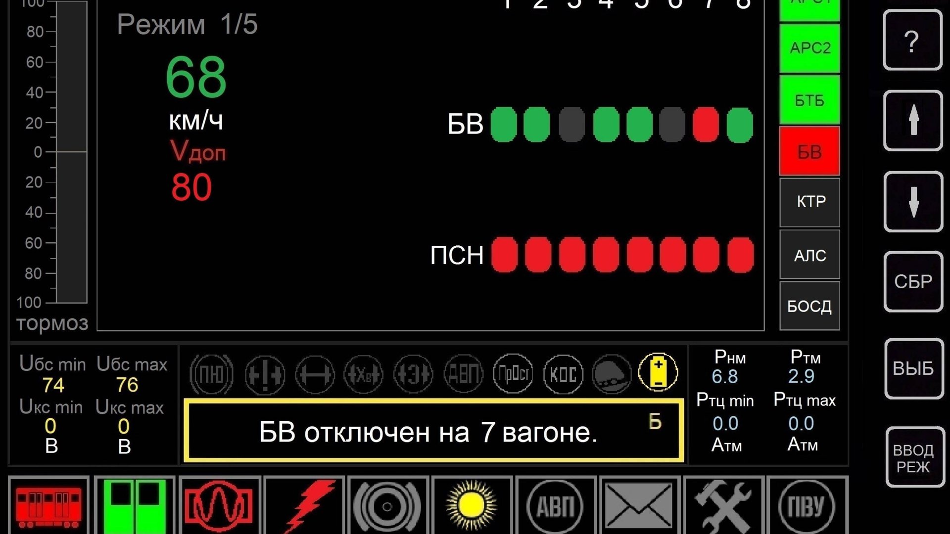 БВ со снятием напряжения