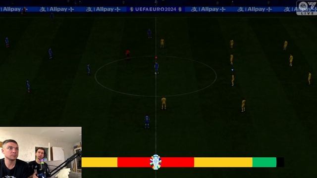 ПРОГНОЗ на МАТЧ EURO 2024 РУМЫНИЯ - УКРАИНА - EA FC 24 смотреть онлайн