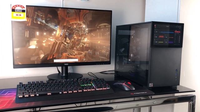 Gaming PC with Jonsbo D31 case featuring a handy integrated lcd panel смотреть онлайн