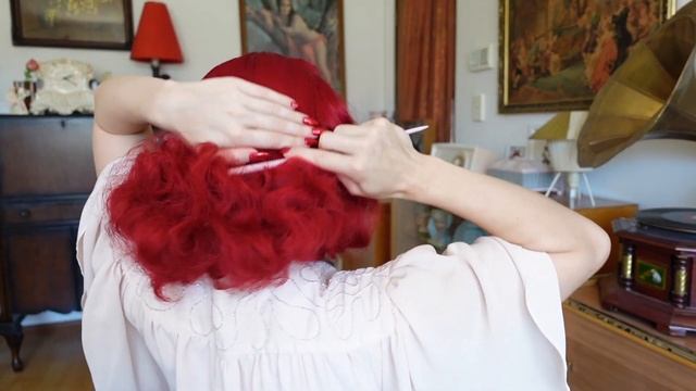 Rita Hayworth Inspired Pinup Hair Tutorial! смотреть онлайн
