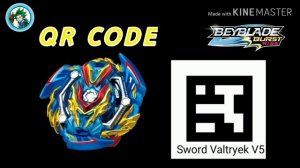 Sword Valtryek V5 QR CODE BEYBLADE BURST RISE APP