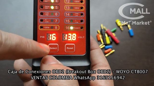 WOYO CTB007 - Caja De Conexiones OBD2 (Breakout Box OBD2) - DISPONIBLE EN COLOMBIA - CMallMarket.co