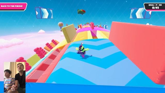 Fall Guys Oynuyoruz. PlayStation 4. PS4. Fall Guys Ultimate Knockout. Video Oyunu. Video Game. смотреть онлайн