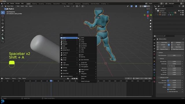 Make Punch Bag Physics In 3D Software | Blender Tutorial смотреть онлайн