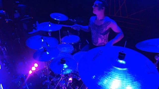 JESSE BEAHLER - Thy Art Is Murder - "Chemical Christ" (Live drum cam) смотреть онлайн
