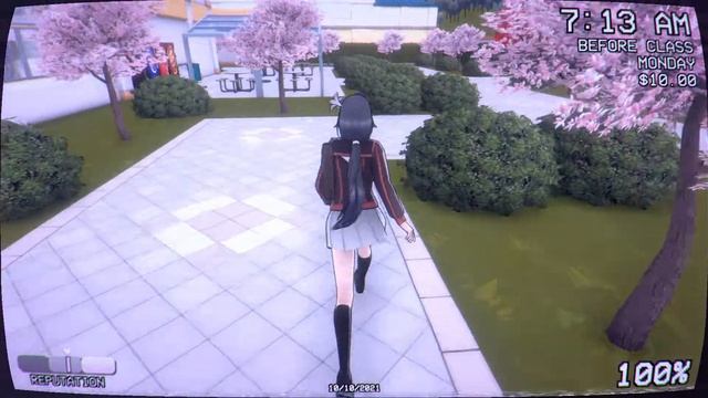 Yandere Simulator 1980's Mode устранение второй соперницы Moeko Rakuyona смотреть онлайн