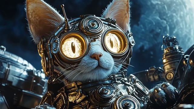 [4K] Epic Sci-Fi Cosplay Steampunk Adventure Fly me to the Moon - AI film short movie смотреть онлайн