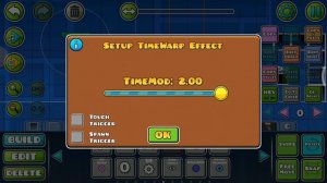 как сделать замедление в Geometry Dash
