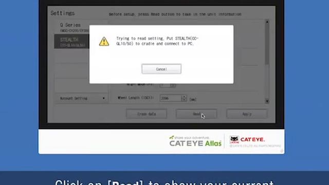 Computer Setup STEALTH 10 And 50 | CatEye Bicycle Electronics