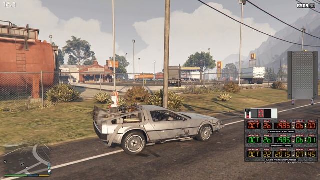Back To The Future (GTA V Mod) Showcase смотреть онлайн