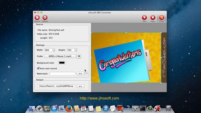 Convert SWF to MP4 on Mac with Jihosoft SWF Converter for Mac смотреть онлайн