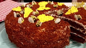 🐝 МЕДОВИК со сметанным кремом. Медовый торт, который просто тает во рту