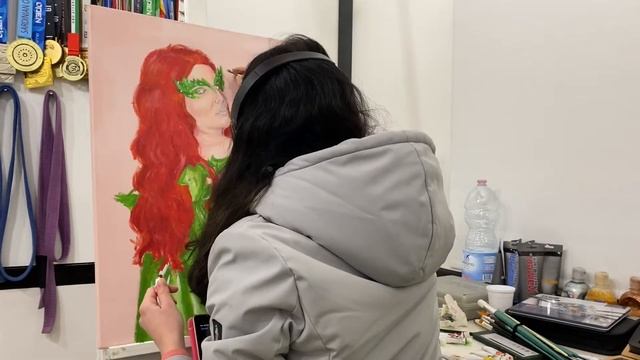 POISON IVY Cosplay PAINTING EASY TUTORIAL IDEAS With Acrylic Paint