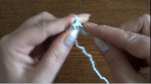 Двойная резинка спицами