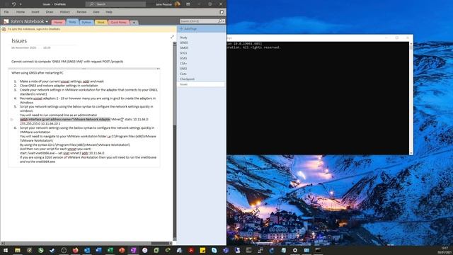 Cannot Connect To Compute 'GNS3 VM (GNS3 VM)' With Request POST Projects