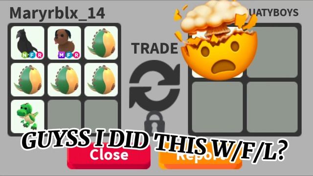 OMG I TRADED MY NEON CROWWW! W/F/L? •Mary Rblx•