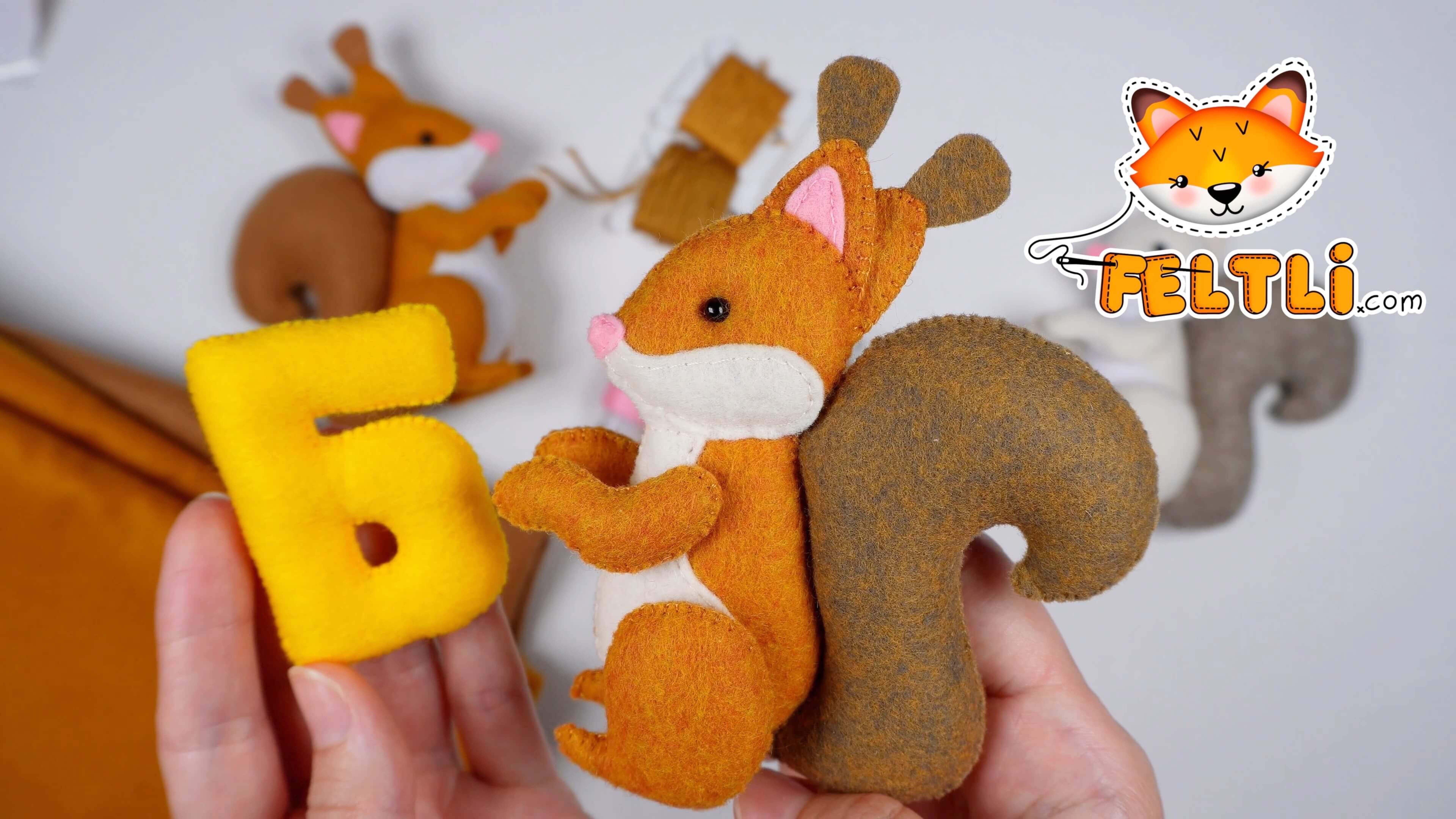 Мастер-класс БЕЛОЧКА из фетра своими руками / Азбука из фетра / Мастер-класс белочки своими руками смотреть онлайн