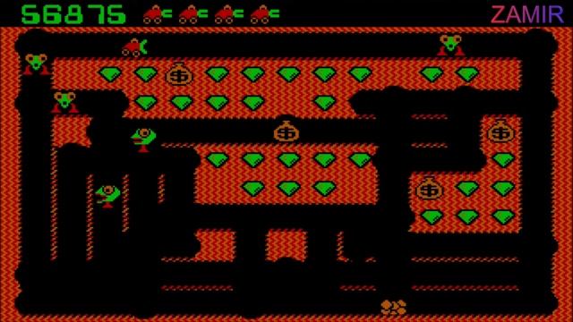 Digger DOS PC Game All Levels - 100,000 Point Challenge смотреть онлайн