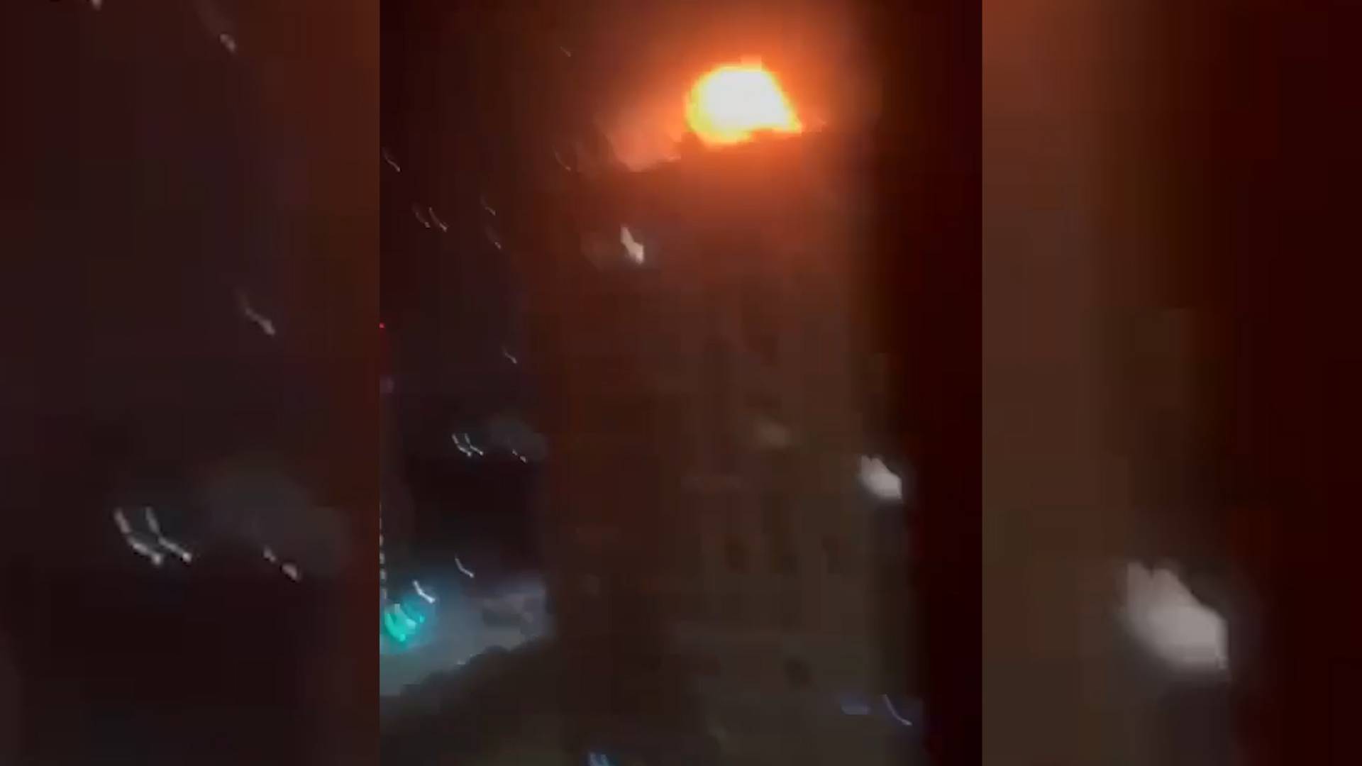 Ночная атака беспилотников