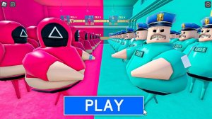 100 SQUID GAME BARRY Против 100 SQUID GAME GUARD d BARRY'S PRISON RUN! в РОБЛОКС(#ROBLOX)