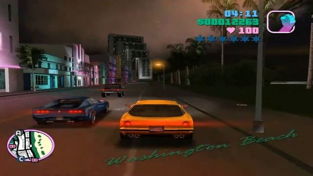 GTA Vice City Driving : De Ocean View au Malibu Club смотреть онлайн