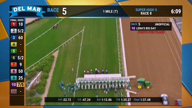 Lena's Big Day wns race 5 at Del Mar 7/30/21 смотреть онлайн