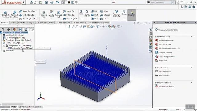 Cnc Programming In Solidworks Cam 2018 | Solidworks cam 2018 tutorial In hindi смотреть онлайн