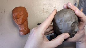 Урок ИЗО в 6 классе. Портрет в скульптуре: выполняем портрет из пластилина. Часть 3