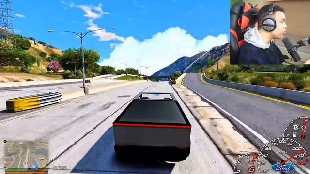 GTA 5- *WOW* Tesla CyberTruck Car Crash! (GTA 5 Real Life Mods SS11 #45) смотреть онлайн