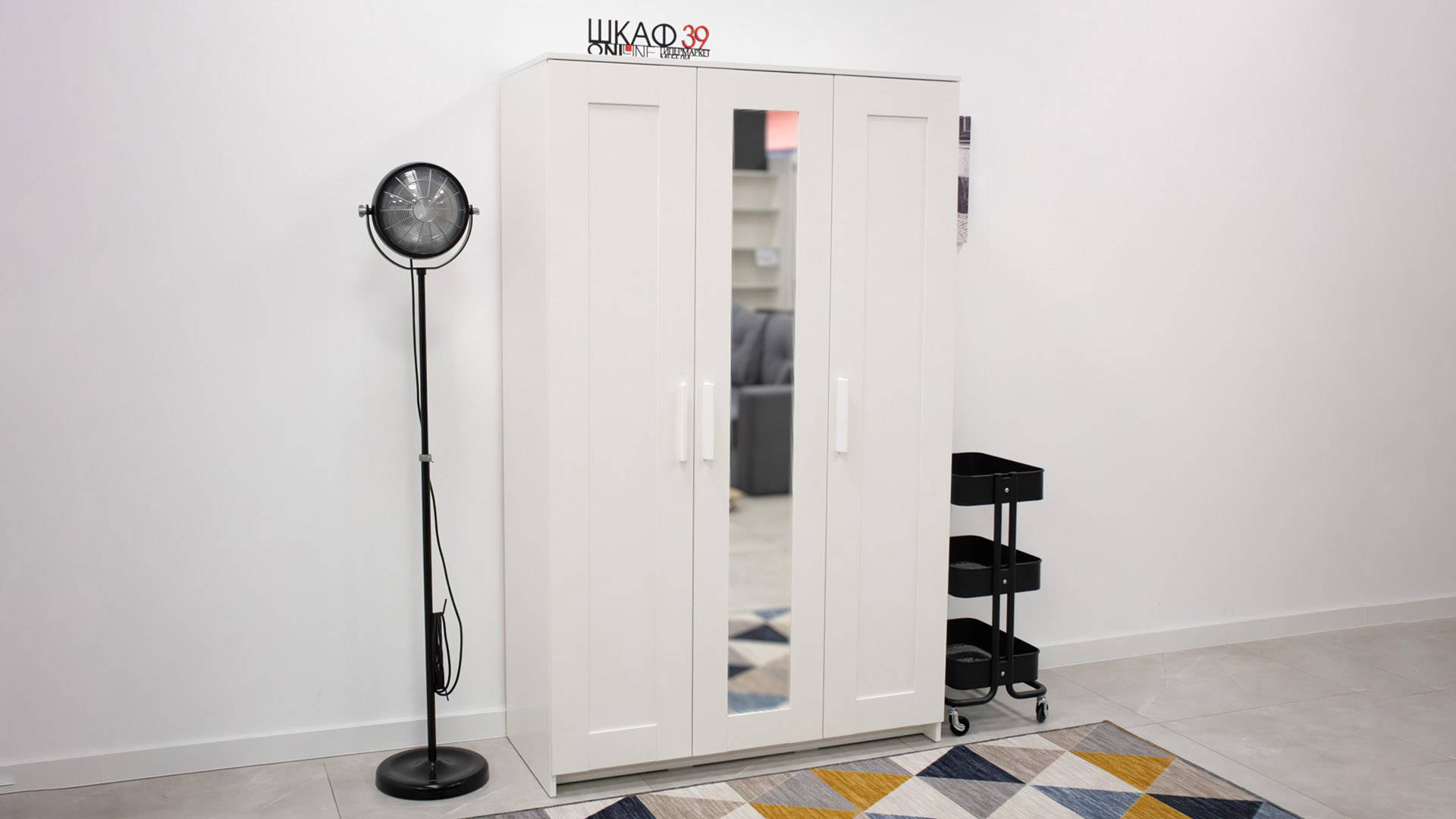 БРИМНЭС IKEA 404.079.22 Шкаф 3 дв. 117x190 Белый смотреть онлайн