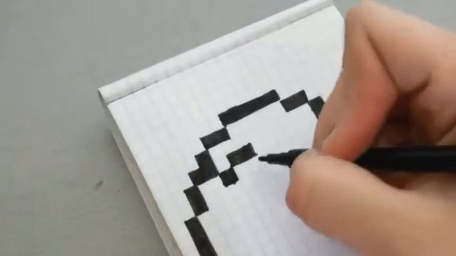 Рисунки по клеточкам|•Влюблённый смайлик•|