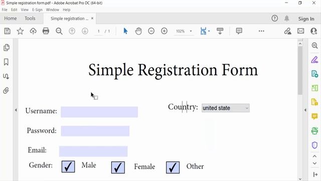 How to remove dropdown menu from a fillable pdf form with Adobe Acrobat Pro DC смотреть онлайн