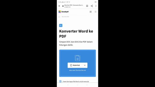 CARA MENGUBAH WORD Ke PDF Di Android - Tanpa Aplikasi