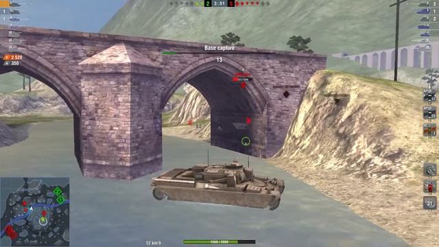 World of Tanks Blitz Chieftain Mk.6 5600damage 1vs3 смотреть онлайн