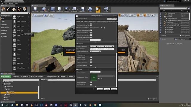 Import The Fbx Into Unreal Engine