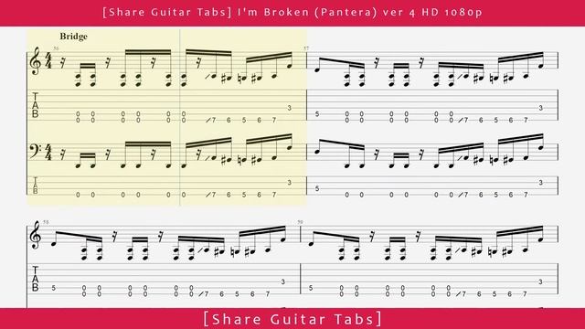 [Share Guitar Tabs] I'm Broken (Pantera) ver 4 HD 1080p смотреть онлайн
