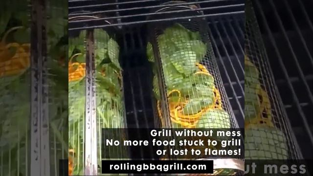 Rolling BBQ Grill Basket Net | Barbecue Rack | Rolling BBQ Grill | rollingbbqgrill.com смотреть онлайн