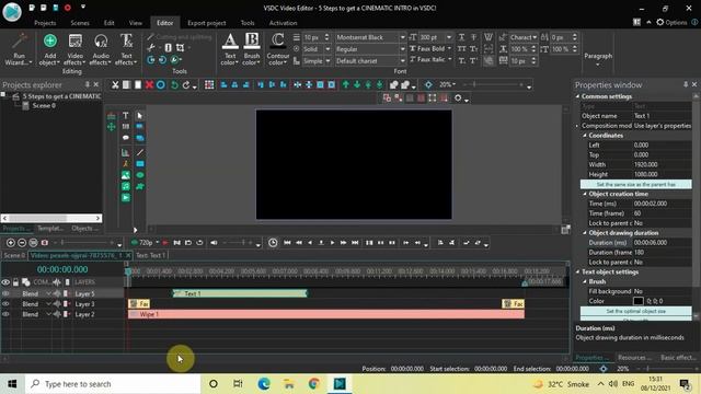5 Steps to create a CINEMATIC INTRO in VSDC! - VSDC Free Video Editor Tutorial смотреть онлайн