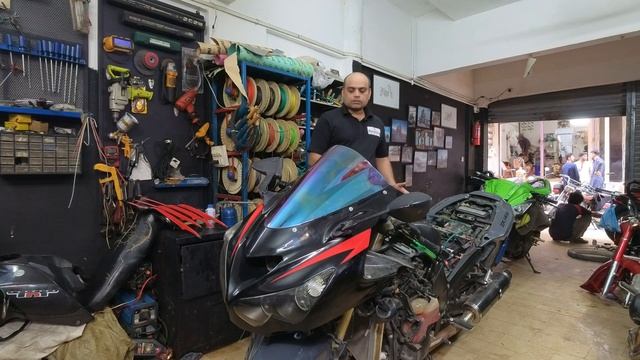 Kawasaki Ninja ZX-14R Maintenance | Hammad Hyder Vlogs
