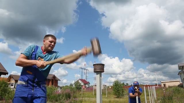 Забор из металического штакетника