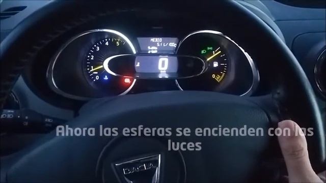 Cuadro de clio IV en Dacia Dokker: Desactivada iluminacion permanente. смотреть онлайн