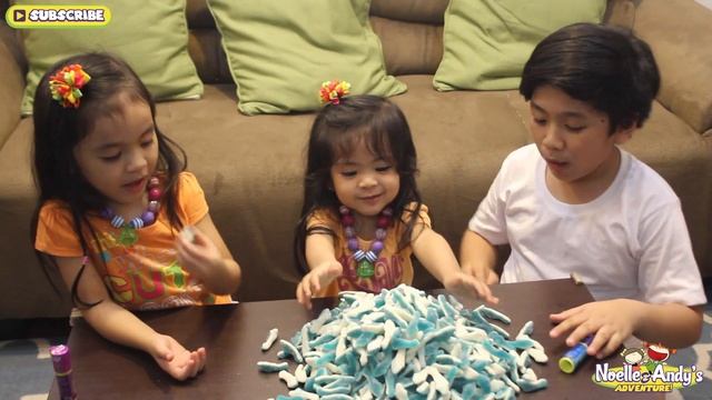 Fun Candy Review: Gummy Shark And Push Pop Candy | Noelle & Andy